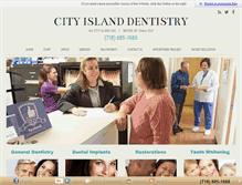 Tablet Screenshot of cityislanddentistry.com